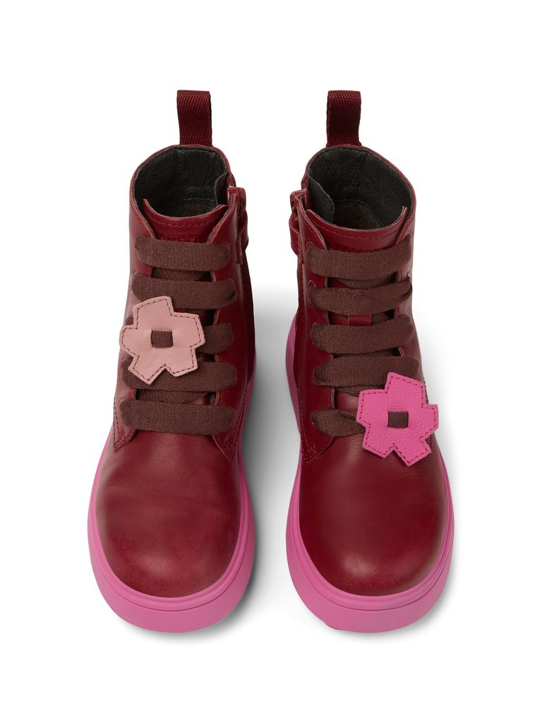 Ankle Boots Unisex Camper Twins - Burgundy/Pink - Burgundy/Pink