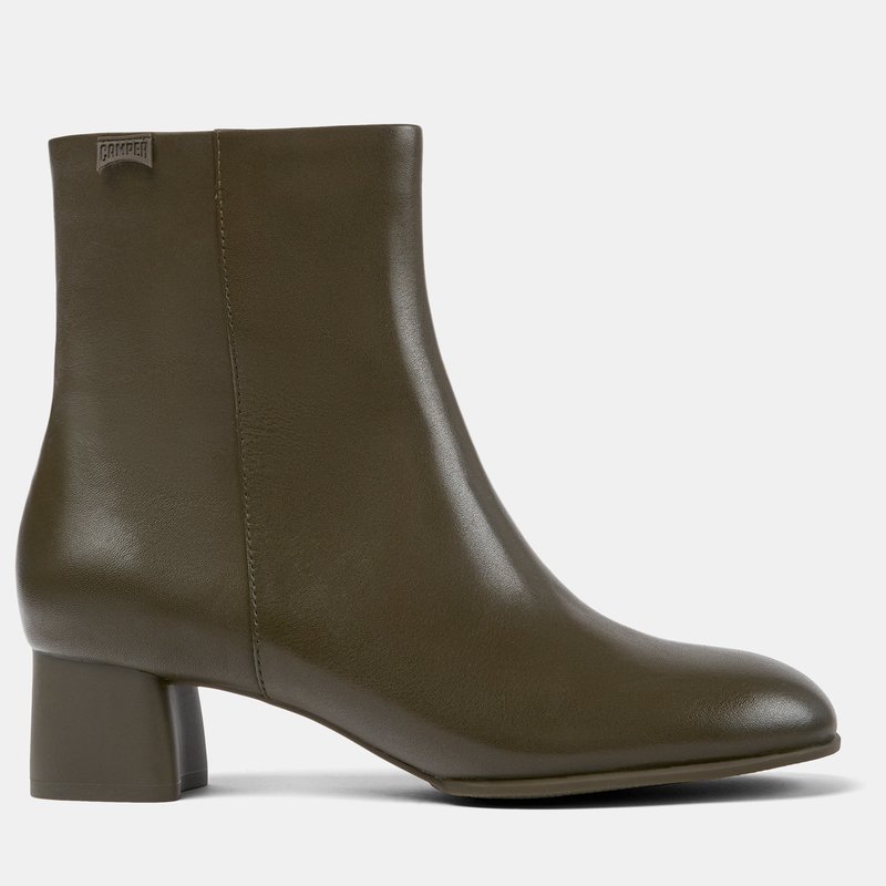 Camper Katie Ankle Boots In Green