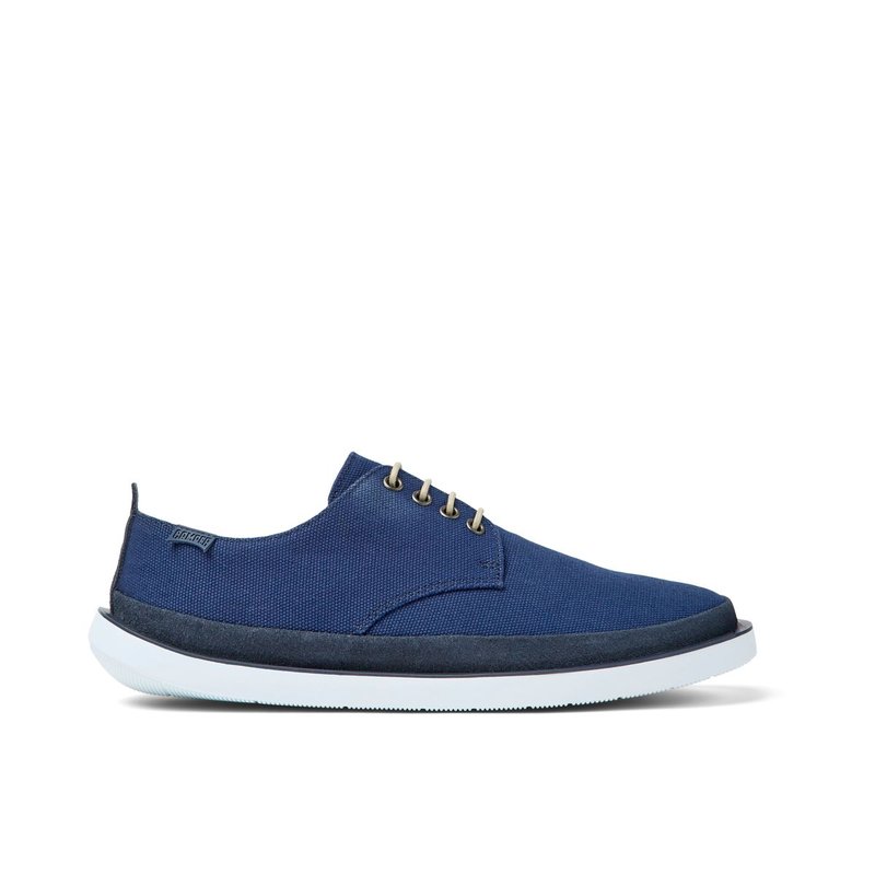 Camper Lace-up Shoes Wagon In Blue
