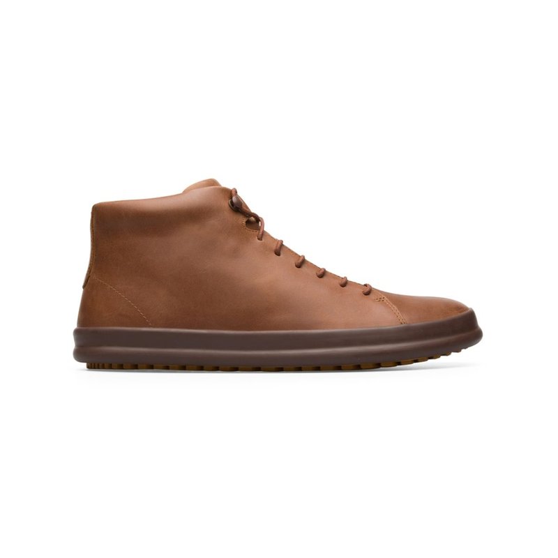 Camper Men Chasis Sport Leather Boot In Brown
