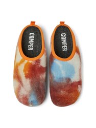 Men's Wabi Slippers - Orange, Blue And White - Multicolor