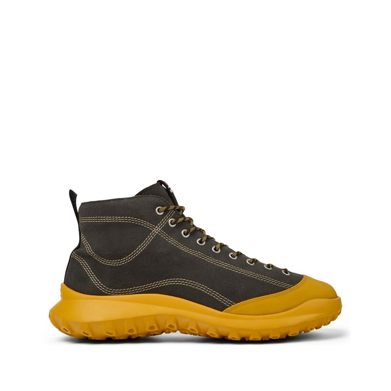 Camper Crclr High-top Sneakers In Dark Grey Yellow