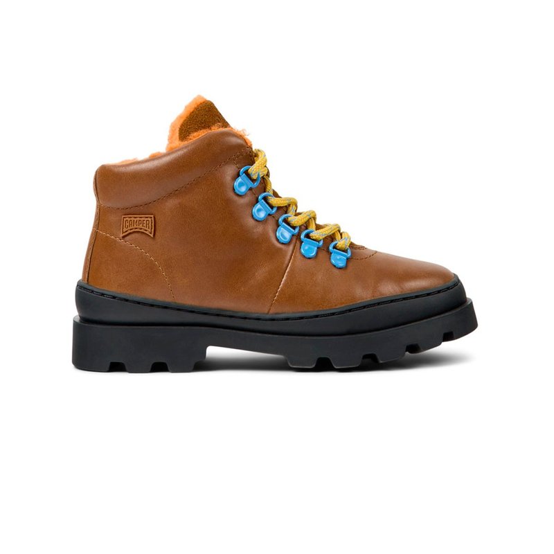 Camper Unisex Brown Leather Brutus Boots