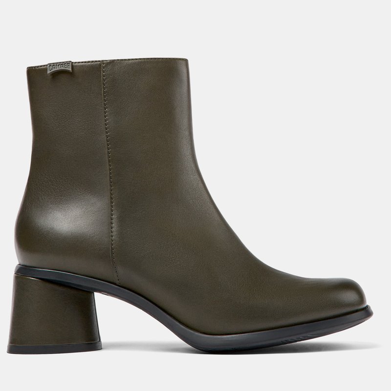 Shop Camper Womens Ankle Boots Kiara With Side Zip In Green