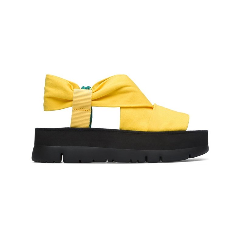Camper Women's Oruga Up Sandal In Bright Yellow