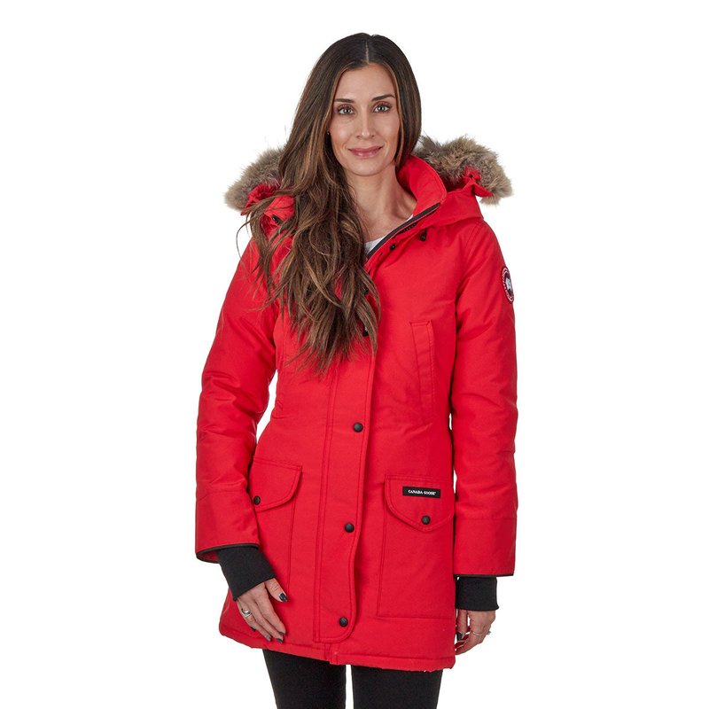Shop Canada Goose Women's Trillium Parka Jacket In Red