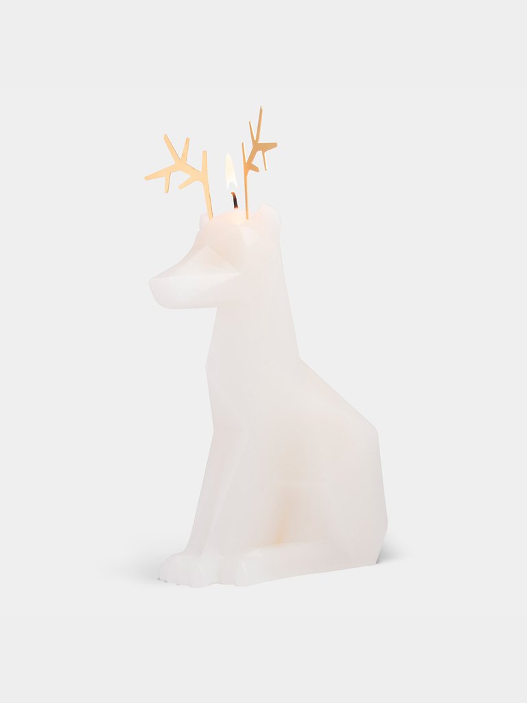 Dýri Reindeer Candle White