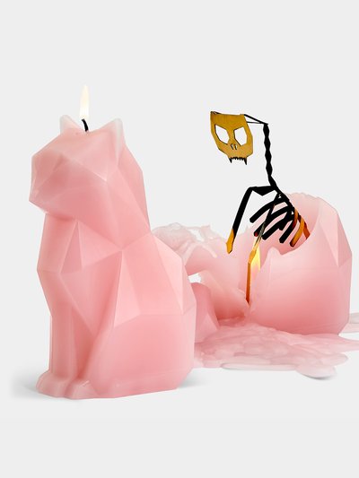 54 Celsius Kisa Cat Candle, Light Pink product
