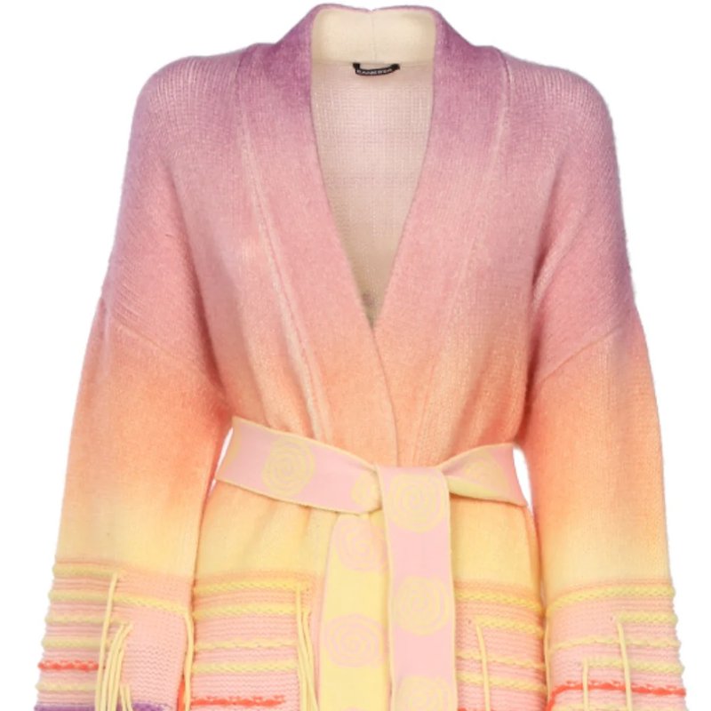 Canessa Cashmere Gradient-effect Cardigan In Pink