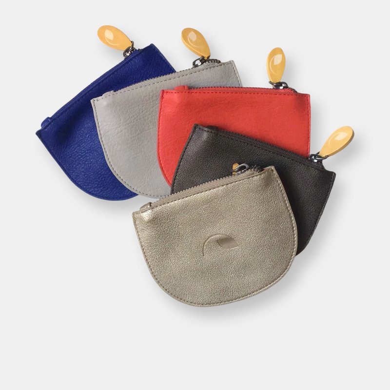 Canopy Verde Coney Coin Pouch In 5 Colors In Grey