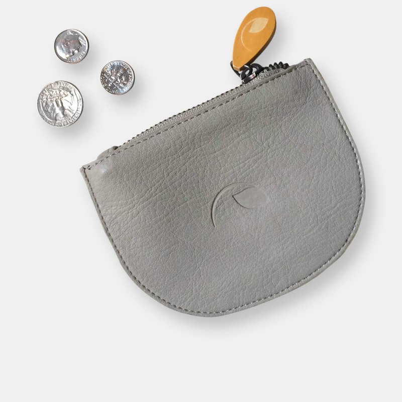 Shop Canopy Verde Coney Coin Pouch In 5 Colors In Grey
