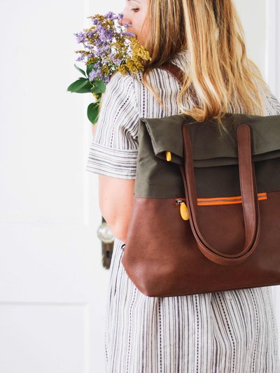 Canopy Verde Greenpoint Convertible Backpack Tote in Vegan Leather product