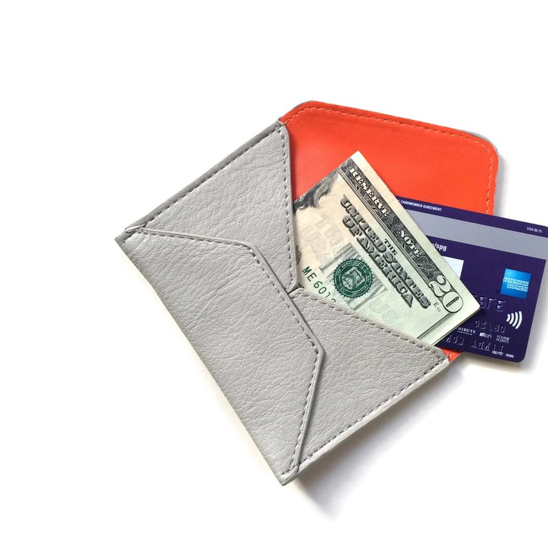 Shop Canopy Verde Smith Envelope Wallet (unisex) In Grey