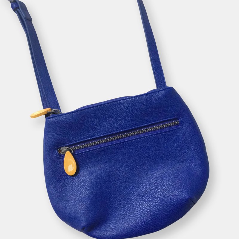 Canopy Verde Willoughby Crossbody Bag In Vegan Leather (5 Colors) In Blue