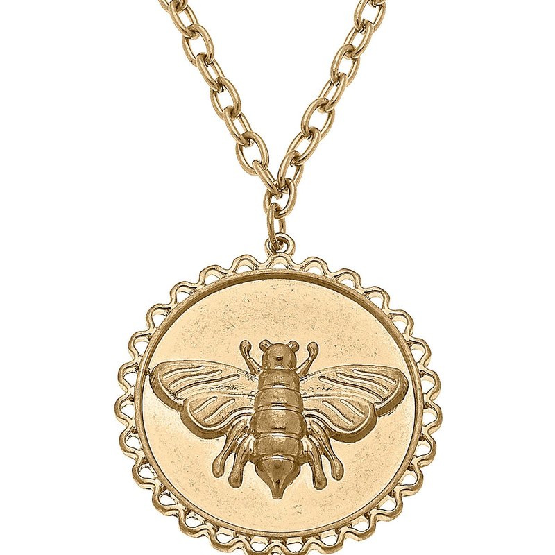 Canvas Style Anna Bee Pendant Necklace In Gold