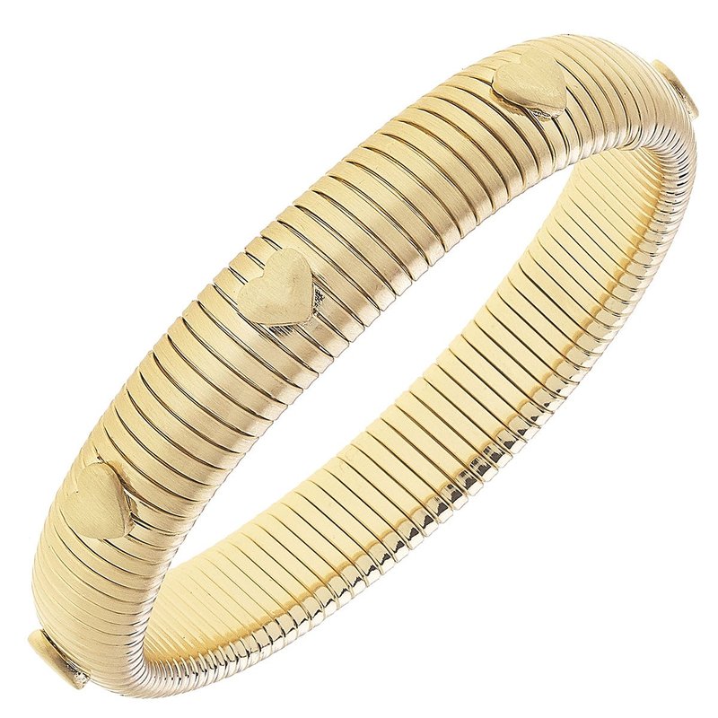 Canvas Style Constance Heart Watchband Bangle In Gold
