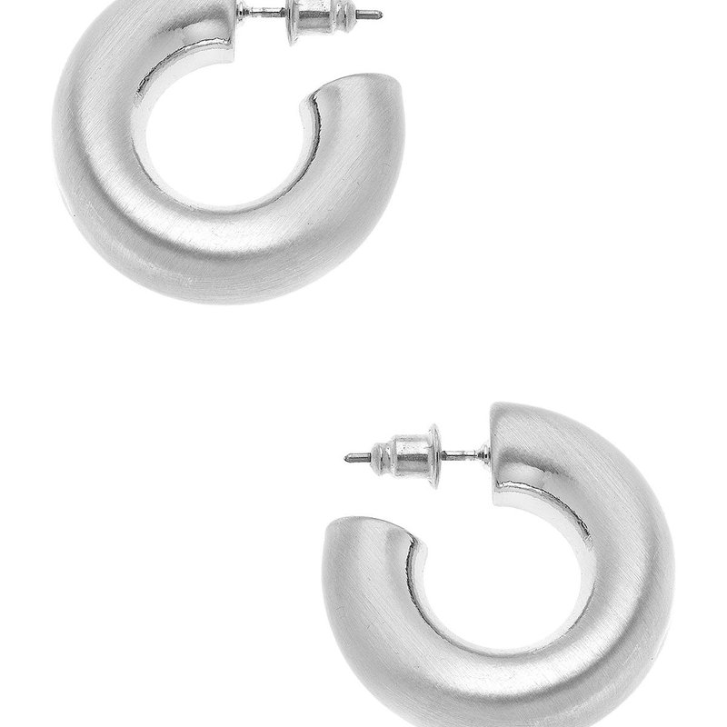 Canvas Style Coraline Hoop Earrings In Grey