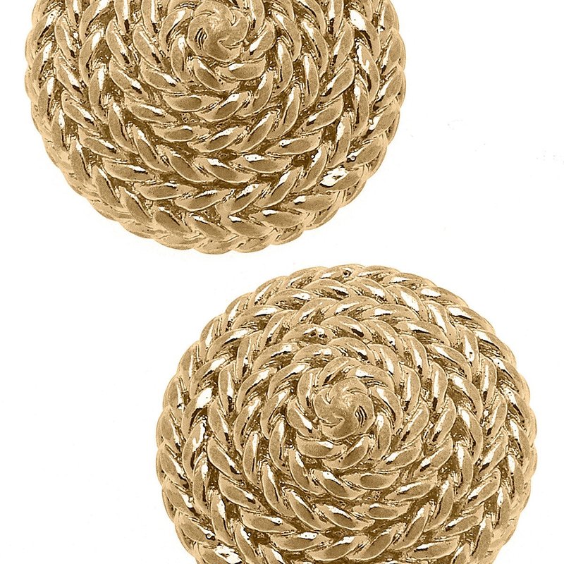 Canvas Style Ethel Rope Coil Earrings In Gold