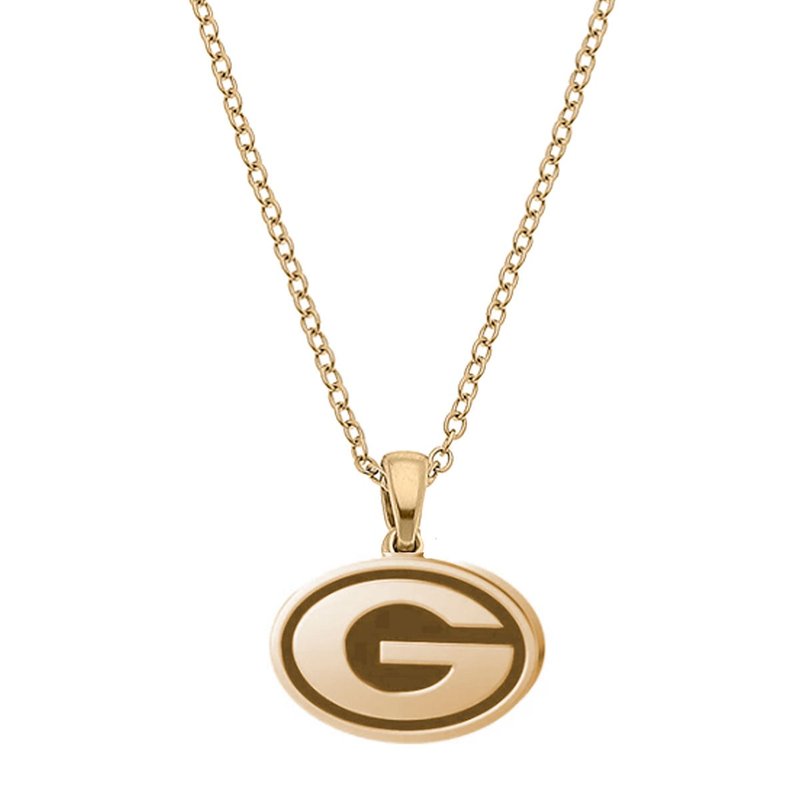 Canvas Style Georgia Bulldogs 24k Gold Plated Pendant Necklace