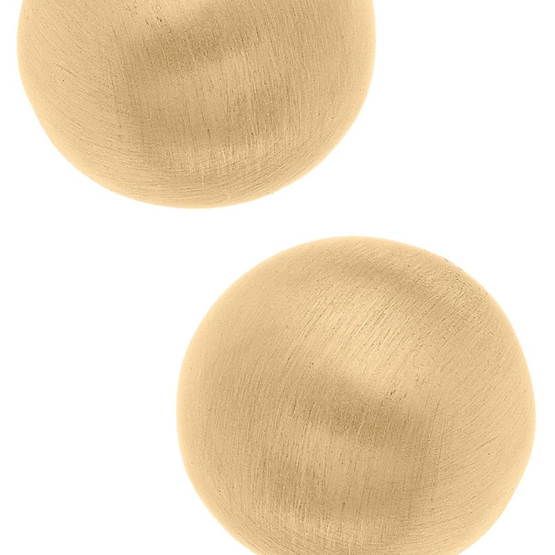 Canvas Style Hailey Stud Earrings In Satin Gold