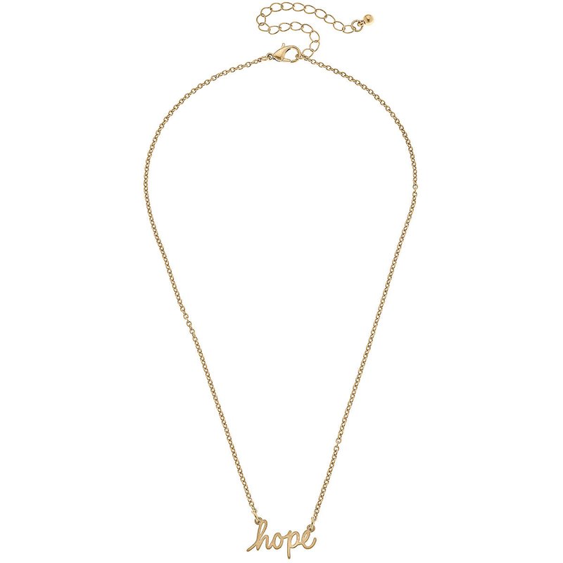 Canvas Style Julia Hope Delicate Chain Necklace In Gold