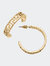 Ryan Greek Keys Hoop Earrings - Worn Gold
