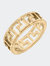 Ryan Greek Keys Ring - Worn Gold