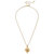 Suzy Artichoke Charm Necklace - Worn Gold