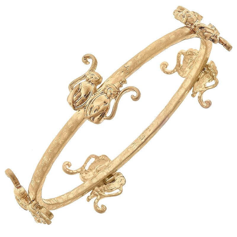 Canvas Style Taylor Monkey Bangle In Gold