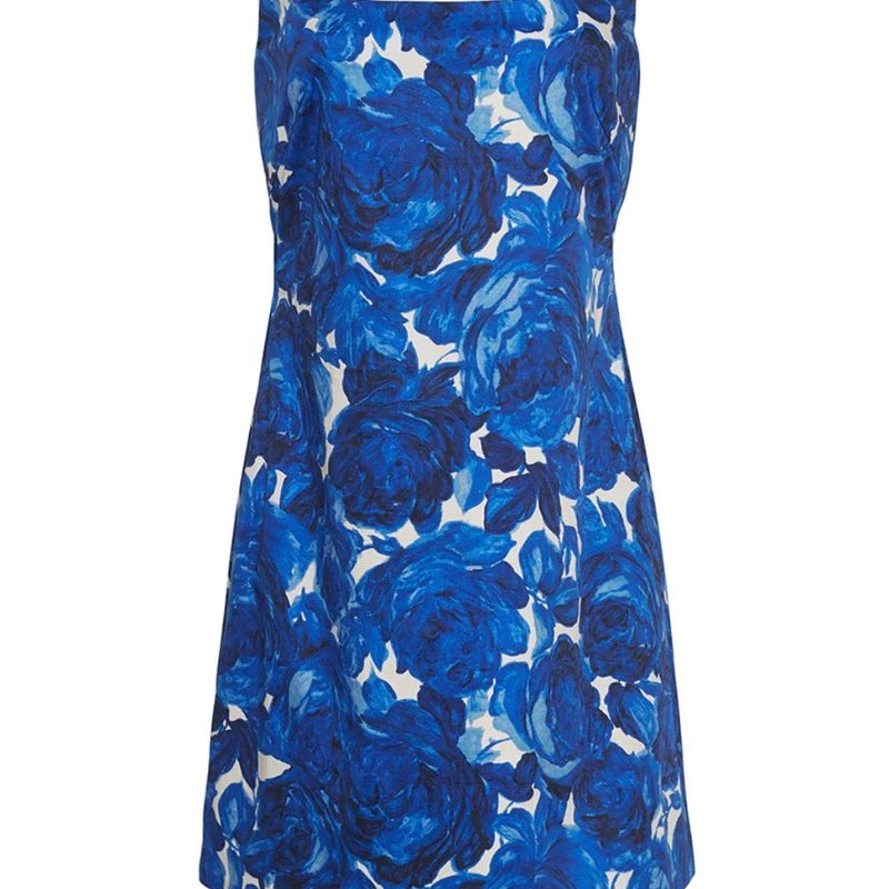 Shop Cara Cara Sandra Dress Floral Garden Blue