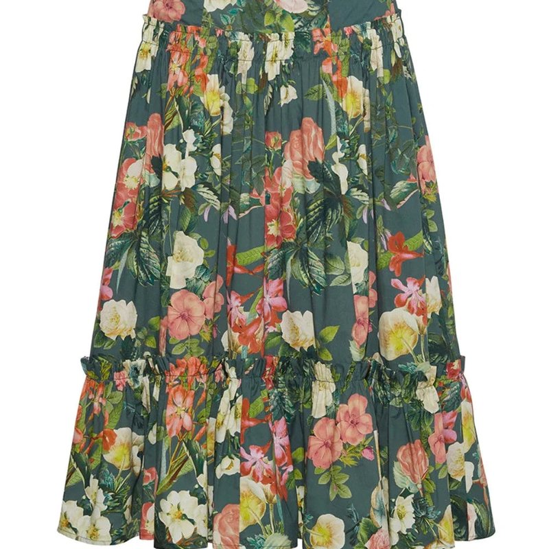 Shop Cara Cara Tisbury Skirt In Green