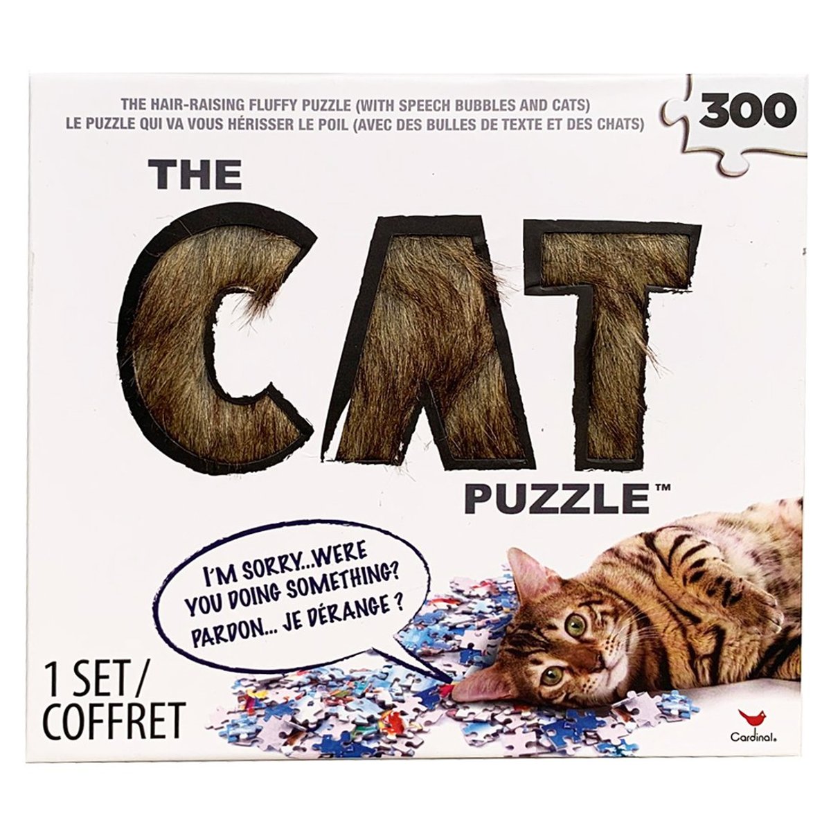 Cardinal The CAT 300 Piece Puzzle The Hair-Raising Fluffy Puzzle-Brand New 