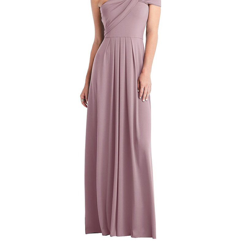 Shop Carlos Saavedra Loop Convertible Maxi Dress In Purple