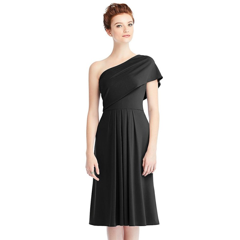 Shop Carlos Saavedra Loop Convertible Midi Dress In Black