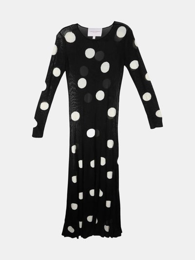 Carolina Herrera Carolina Herrera Women's Black Multi Fluid Dress with Dots Detail product