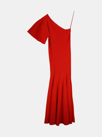 Carolina Herrera Carolina Herrera Women's Chili Red One Shoulder A Line Dress product