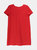 Carolina Herrera Women's Chili Red Short Sleeve Crewneck Shift Dress - 12 - Chili Red