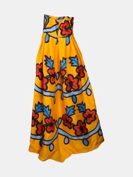 Carolina Herrera Women's Marigold Multi Strapless A-Line Gown Dress - 6