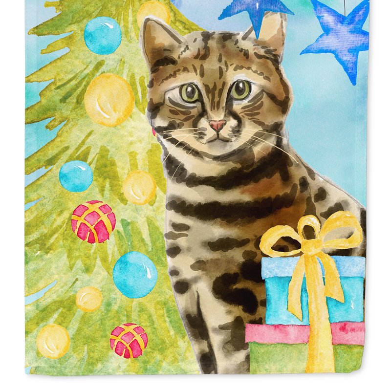 Caroline's Treasures 11 X 15 1/2 In. Polyester Bengal Christmas Presents Garden Flag 2-sided 2-ply In Multi
