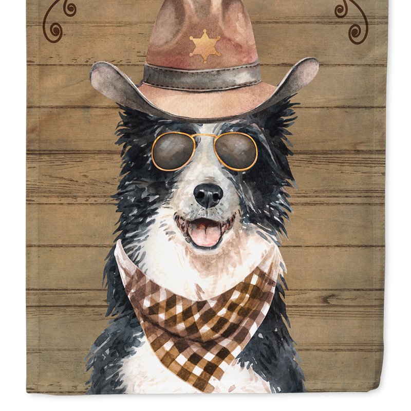 Caroline's Treasures 11 X 15 1/2 In. Polyester Border Collie Country Dog Garden Flag 2-sided 2-ply