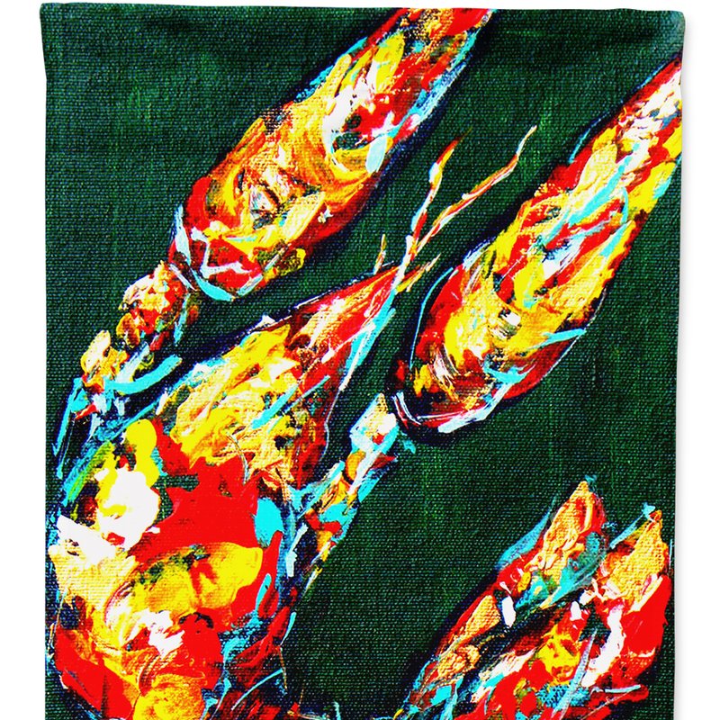 Caroline's Treasures 11 X 15 1/2 In. Polyester Craw Baby On Green Crawfish Garden Flag 2-sided 2-ply