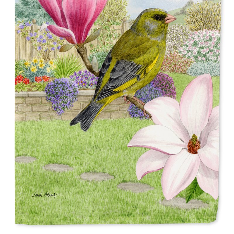 Caroline's Treasures 11 X 15 1/2 In. Polyester European Greenfinch Garden Flag 2-sided 2-ply