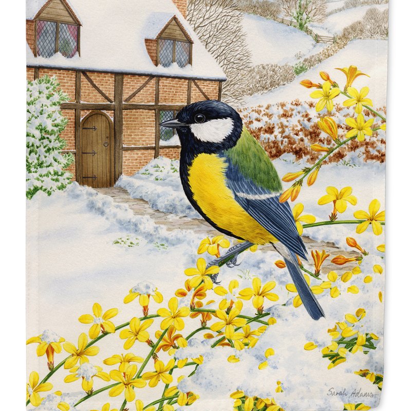 Caroline's Treasures 11 X 15 1/2 In. Polyester Great Tit Garden Flag 2-sided 2-ply