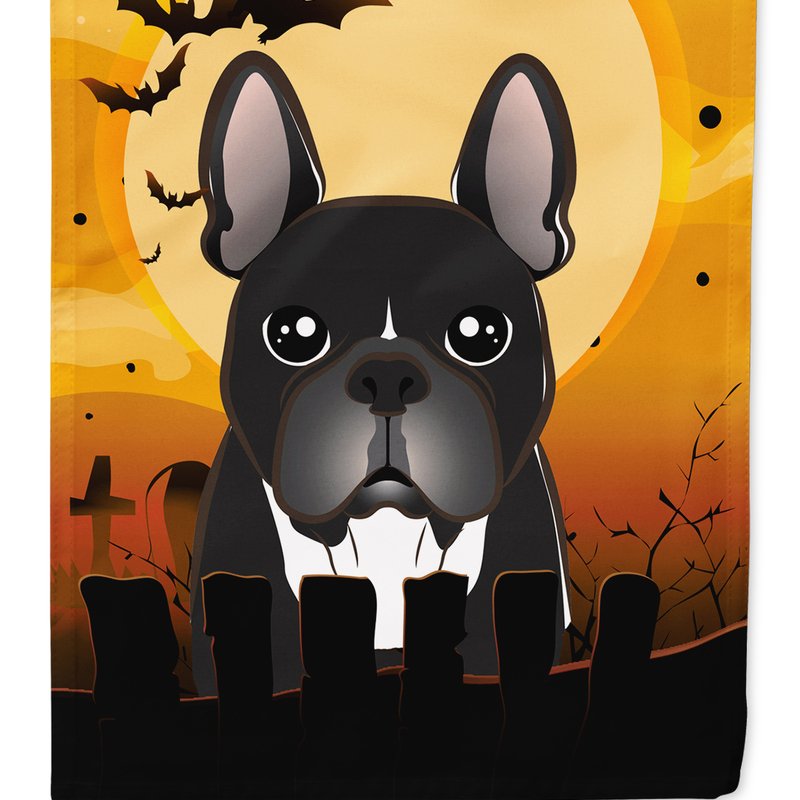 Caroline's Treasures 11 X 15 1/2 In. Polyester Halloween French Bulldog Garden Flag 2-sided 2-ply In Gold