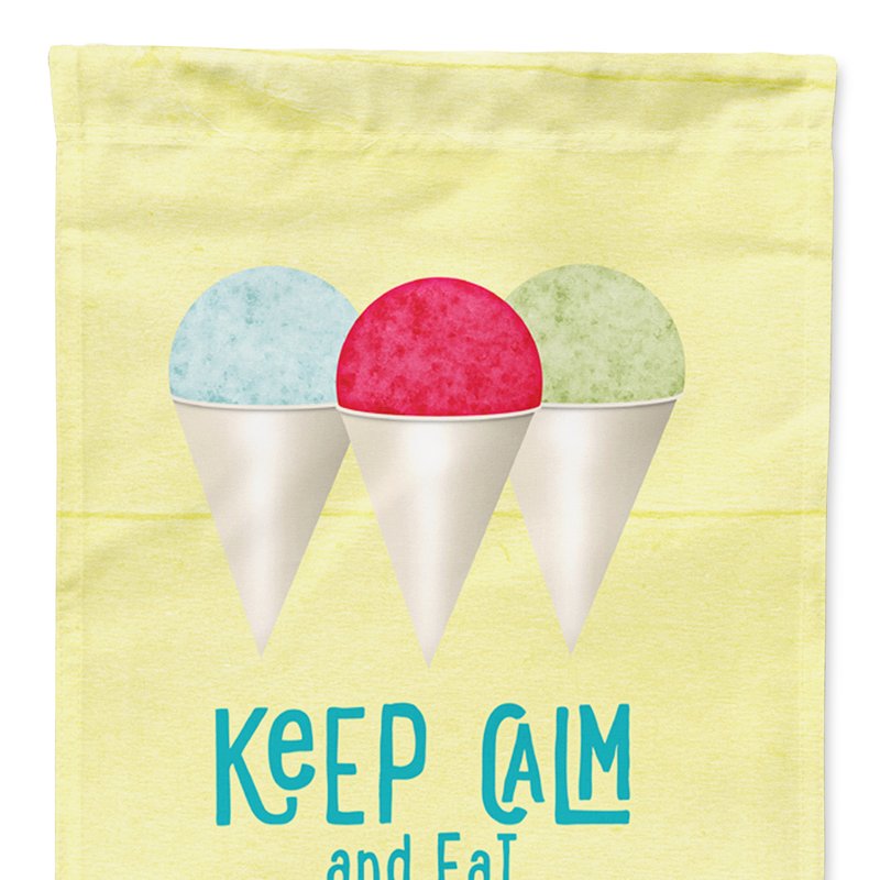 Caroline's Treasures 11 X 15 1/2 In. Polyester Keep Calm And Eat Snowballs Garden Flag 2-sided 2-ply