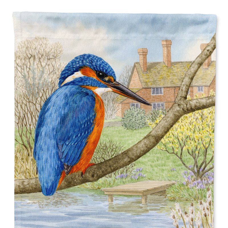 Caroline's Treasures 11 X 15 1/2 In. Polyester Kingfisher Garden Flag 2-sided 2-ply