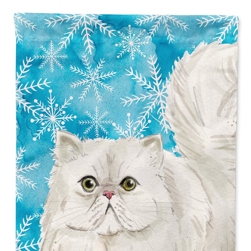 Caroline's Treasures 11 X 15 1/2 In. Polyester Persian Winter Snowflakes Garden Flag 2-sided 2-ply