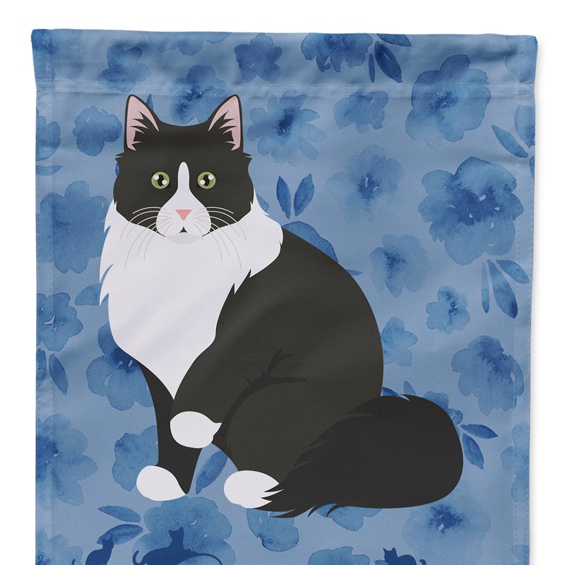 Caroline's Treasures 11 X 15 1/2 In. Polyester Siberian Forest Cat Welcome Garden Flag 2-sided 2-ply