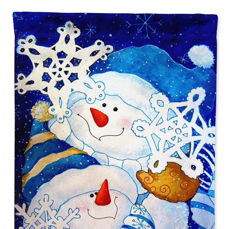 Caroline's Treasures 11 X 15 1/2 In. Polyester Snowflake Buddies Snowman Garden Flag 2-sided 2-ply