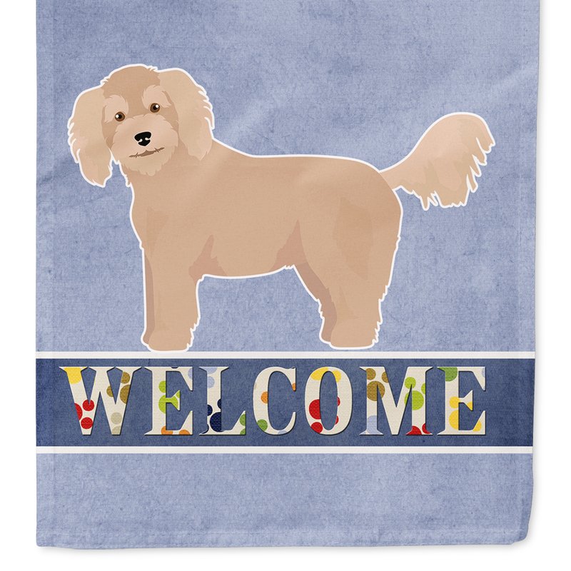 Caroline's Treasures 11" X 15 1/2" Polyester Bichpoo Welcome Garden Flag 2-sided 2-ply